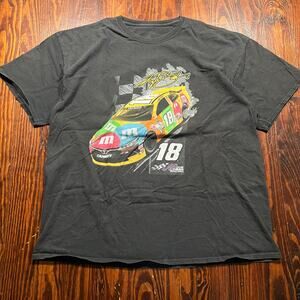 Kyle Busch 2XL NASCAR Racing Graphic T-Shirt Black Regular